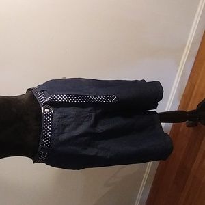 NWT white stag size 14 women's denim shorts belted